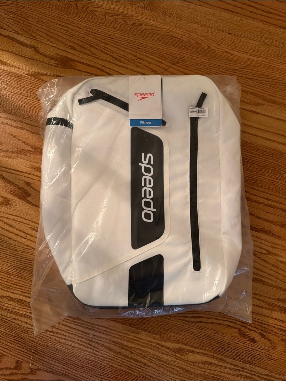 Speedo White and Black Performance Backpack